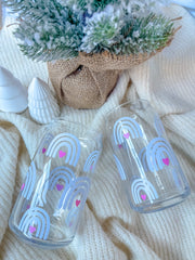 16oz. Boho Arch Glass Cup